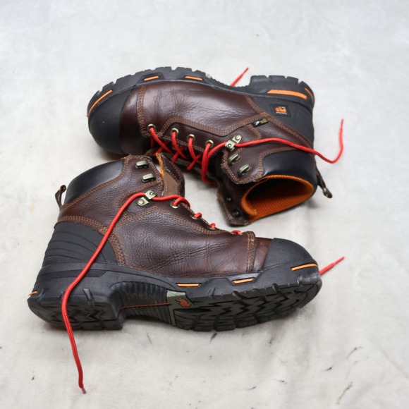 Timberland PRO Mens 10W Work Boots Brown Leather Endurance 6\
